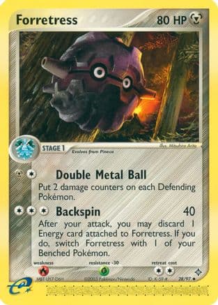 Forretress - Reverse Holofoil Dragon - Uncommon