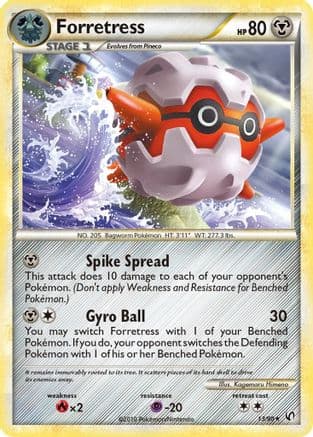 Forretress 13/90 - Undaunted Reverse Holofoil