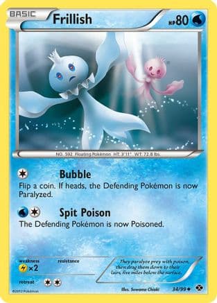 Frillish 34/99 - Next Destinies Reverse Holofoil