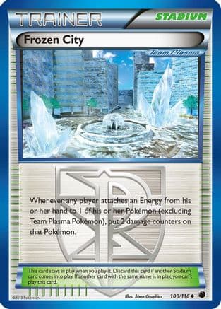 Frozen City (Team Plasma) 100/116 - Plasma Freeze Reverse Holofoil