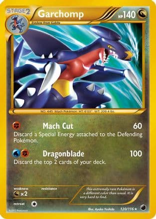 Garchomp ( Secret Rare) 120/116 - Plasma Freeze Holofoil