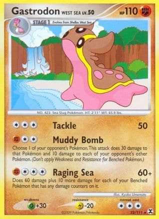Gastrodon West Sea - Reverse Holofoil Rising Rivals - Rare