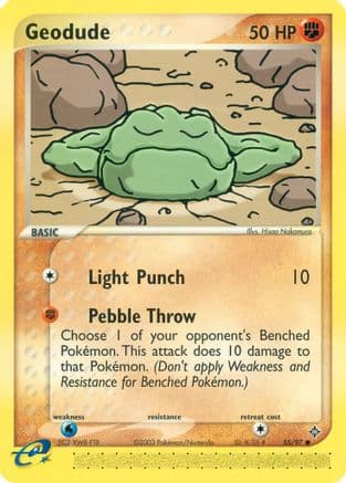 Geodude 055/97 - Reverse Holofoil Dragon - Common