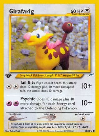 Girafarig 066/105 - Neo Destiny 1st Edition