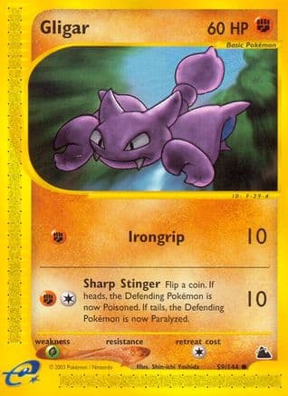 Gligar 59/144 - Skyridge Reverse Holofoil