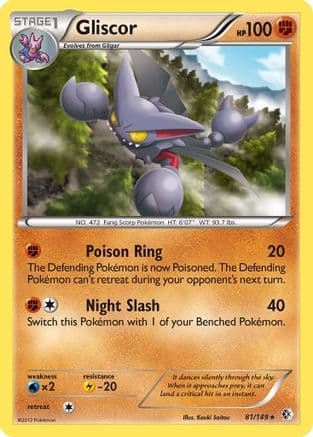 Gliscor 81/149 - Boundaries Crossed Reverse Holofoil