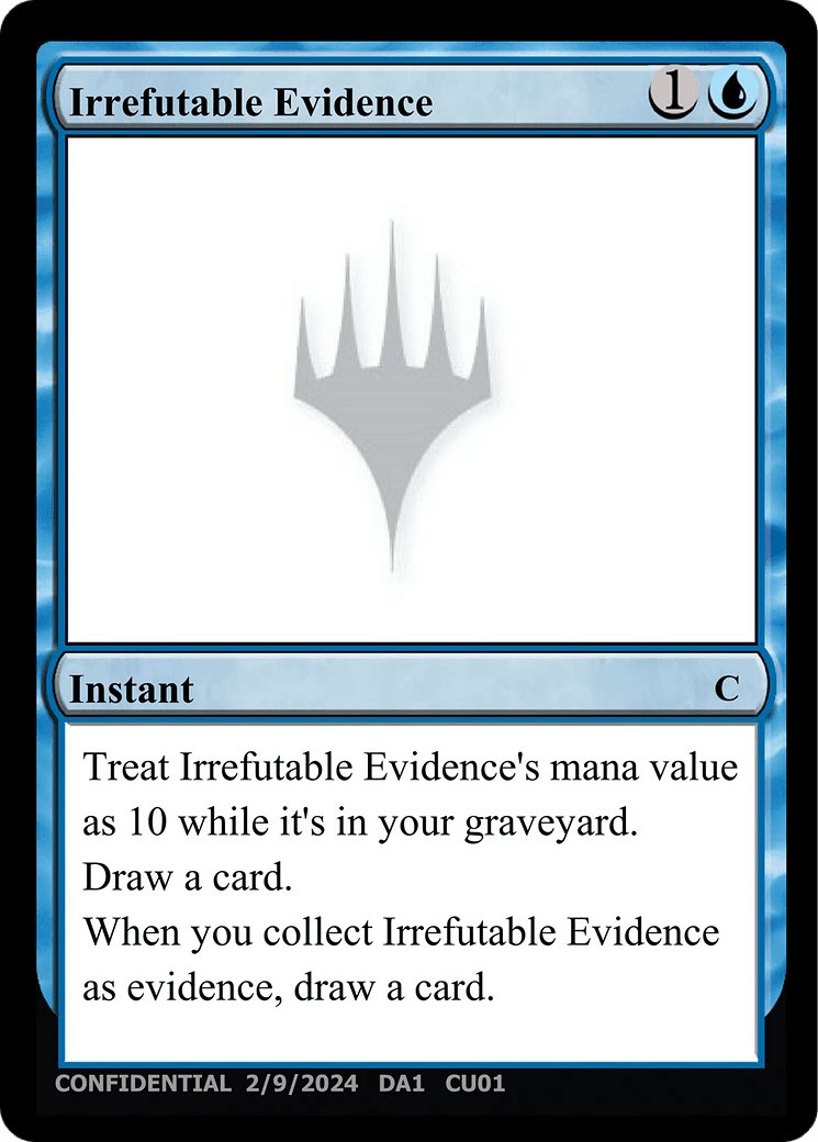Irrefutable Evidence (DA1-CU01) - Unknown Event