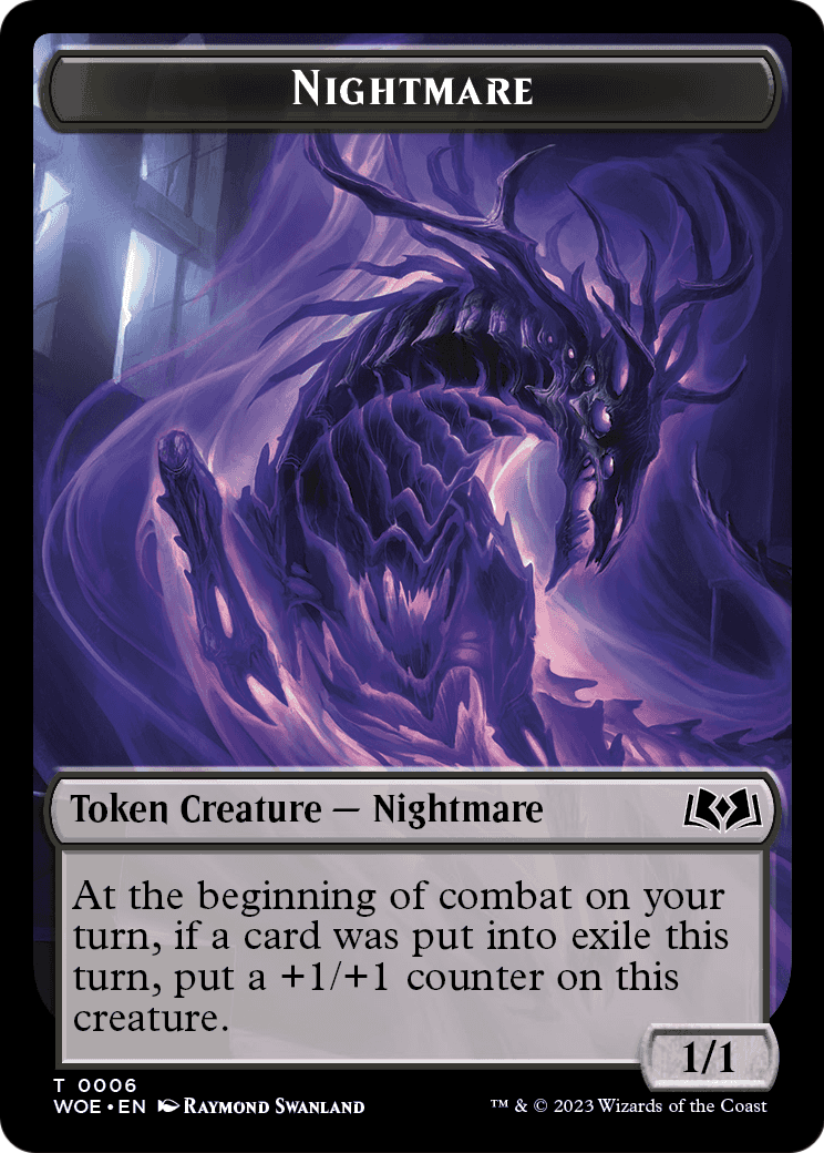 Nightmare (TWOE-006) - Wilds of Eldraine Tokens