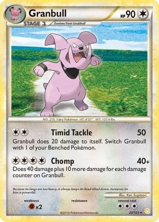 Granbull - HeartGold SoulSilver Reverse Holofoil