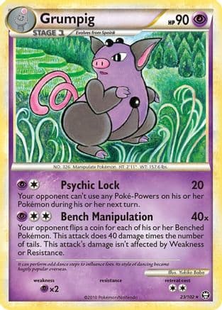 Grumpig - Reverse Holofoil Triumphant - Rare