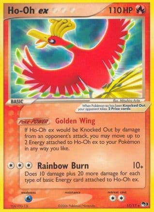 Ho-Oh ex (Non-Holo) 17/17 - POP Series 3
