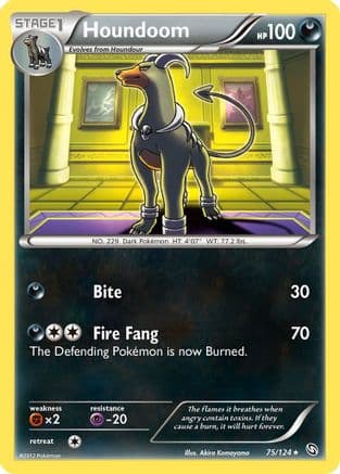 Houndoom/124 - Reverse Holofoil Dragons Exalted - Rare