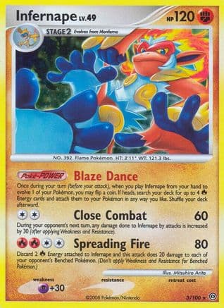 Infernape - Reverse Holofoil Stormfront - Holo Rare