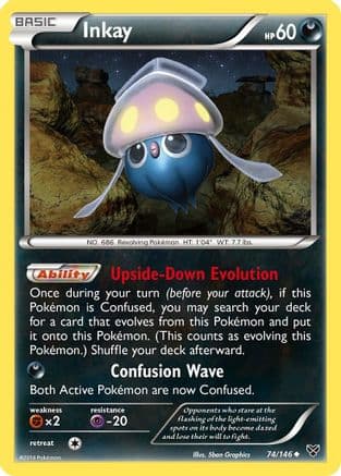 Inkay 74/146 - XY Base Set Reverse Holofoil