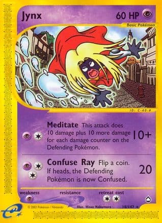 Jynx - Reverse Holofoil Aquapolis - Rare