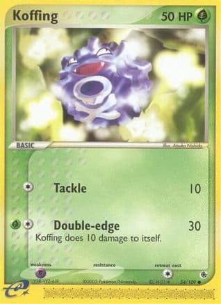 Koffing 054 Ruby and Sapphire - Common