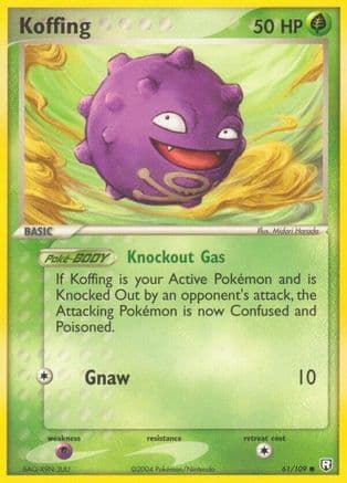 Koffing 061/109 - Team Rocket Returns Reverse Holofoil