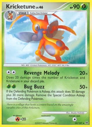 Kricketune - Reverse Holofoil Platinum - Rare