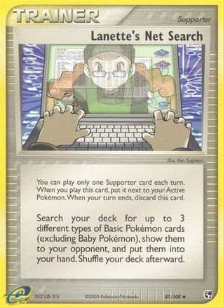 Lanette's Net Search - Reverse Holofoil Sandstorm - Uncommon