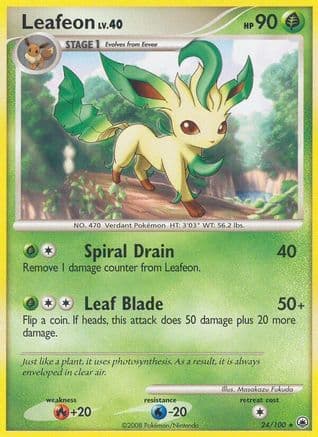 Leafeon (24) - Reverse Holofoil Majestic Dawn - Rare