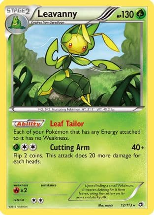 Leavanny 012 - Reverse Holofoil Legendary Treasures - Holo Rare