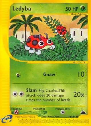 Ledyba (73) - Reverse Holofoil Skyridge - Common