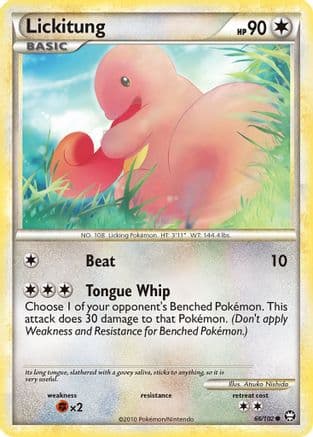 Lickitung 066 - Reverse Holofoil Triumphant - Common