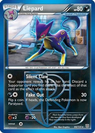 Liepard (Team Plasma) 84/135 - Plasma Storm Reverse Holofoil