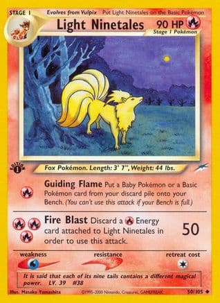 Light Ninetales 050/105 - Neo Destiny 1st Edition