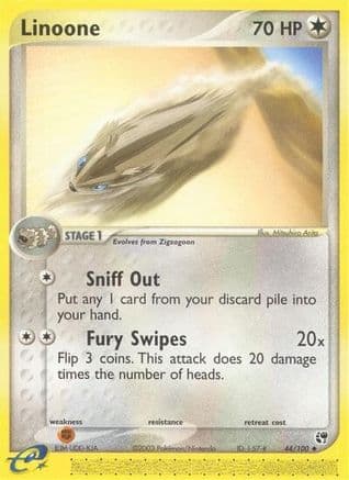 Linoone 44/44 - Sandstorm Reverse Holofoil