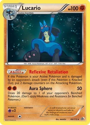 Lucario 080/113 - Legendary Treasures Reverse Holofoil