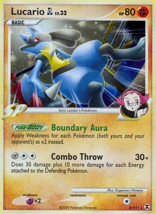Lucario GL - Reverse Holofoil Rising Rivals - Holo Rare