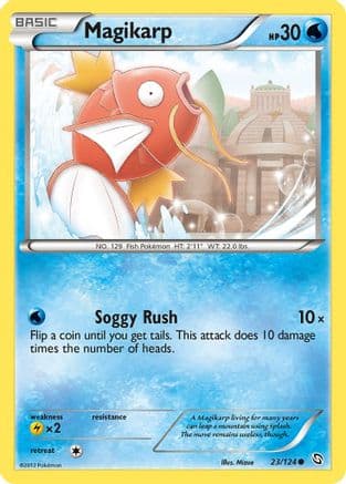 Magikarp 023/124 - Dragons Exalted Reverse Holofoil
