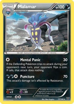Malamar 77/146 - XY Base Set Reverse Holofoil