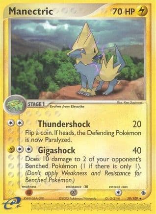 Manectric 39/109 - Ruby and Sapphire Reverse Holofoil