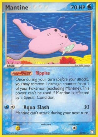 Mantine - Reverse Holofoil Team Rocket Returns - Uncommon