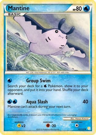 Mantine - HeartGold SoulSilver Reverse Holofoil
