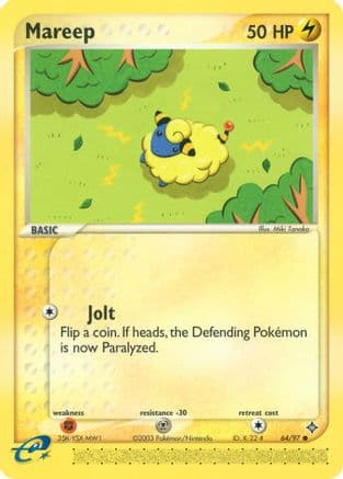 Mareep 064/97 - Reverse Holofoil Dragon - Common