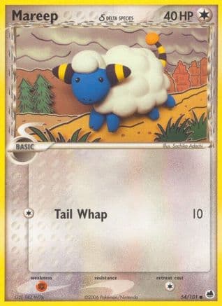 Mareep (Delta Species) 054/101 - Dragon Frontiers Reverse Holofoil