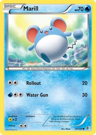 Marill 036/149 - Boundaries Crossed Reverse Holofoil