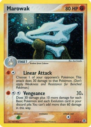 Marowak 7/112 - FireRed & LeafGreen Reverse Holofoil