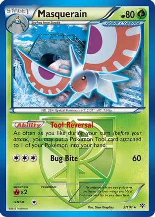 Masquerain (Team Plasma) 2/101 - Plasma Blast Reverse Holofoil