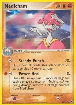 Medicham - 42/101/101 - Reverse Holofoil Hidden Legends - Uncommon