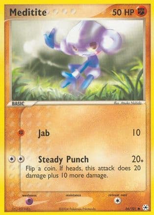 Meditite - 66/101/101 - Reverse Holofoil Hidden Legends - Common