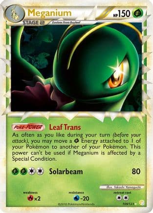 Meganium (Prime) 109/123 - HeartGold SoulSilver Holofoil