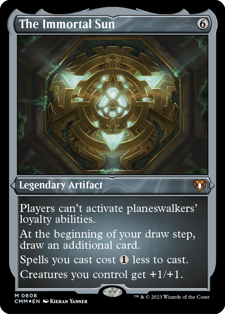 The Immortal Sun (CMM-608) - Commander Masters Etched Foil