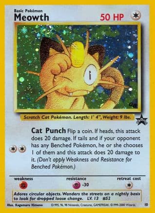 Meowth 010 - Holofoil WoTC Promo - Promo