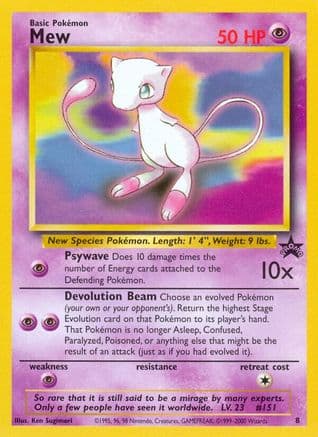 Mew (8) (8) 008 WoTC Promo - Promo