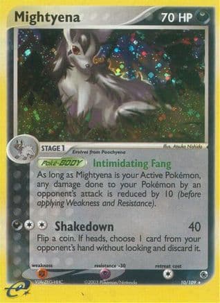 Mightyena 10/109 - Ruby and Sapphire Reverse Holofoil