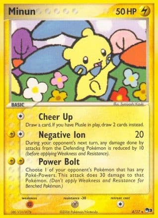 Minun 4/017 - POP Series 3 Holofoil